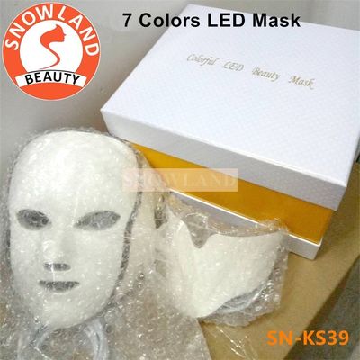 red/blue light treament time controlled skin rejuvenation Rosacea healing led facial mask