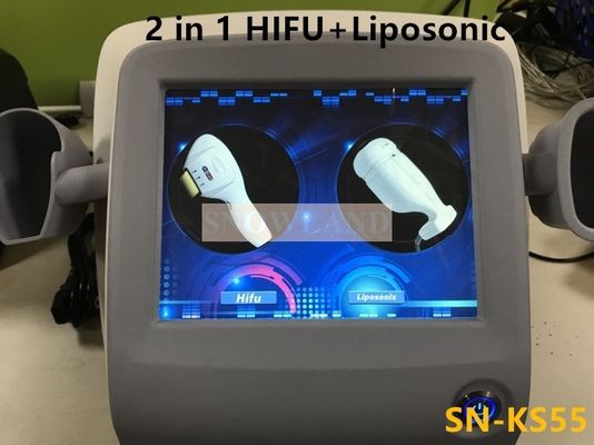 The factory price hifu wrinkle removal Focused Ultrasound 2 in 1hifu liposonic machine in China
