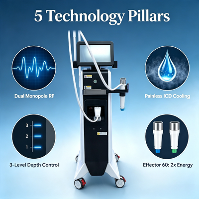 XERF Dual Frequency RF Skin Tightening Machine 6.78MHz & 2MHz Monopolar RF Anti-Aging Device XERF Machine for Skin Tightening