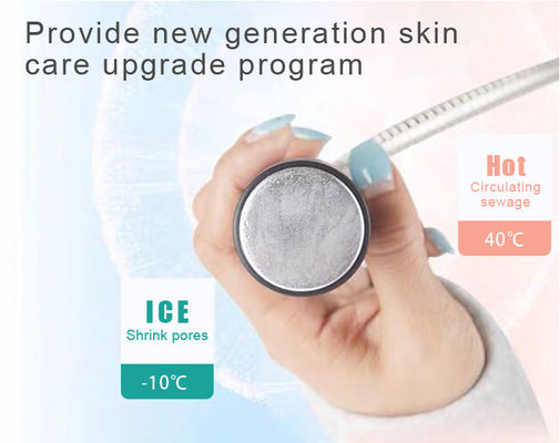 New D cool Portable Cool + Hot + Ems For Skin Tightening Anti Puffiness Facial Electroporation Machine Beauty Device