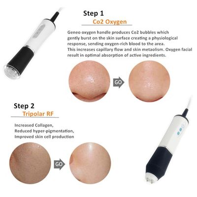 3 Handles Oxygen  + plus Anti-aging Facial Machine for Skin Clinic