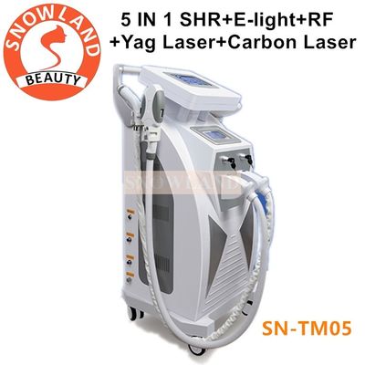 Multi-Functional Nd yag laser tattoo removal / E light IPL hair removal RF Face Lifting