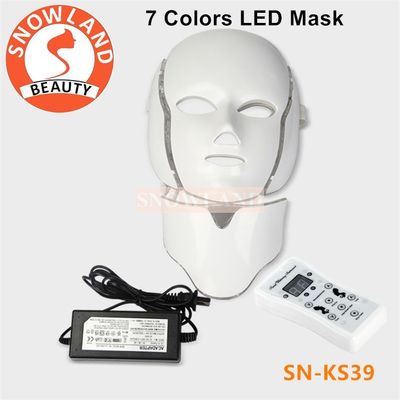red/blue light treament time controlled skin rejuvenation Rosacea healing led facial mask
