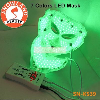 red/blue light treament time controlled skin rejuvenation Rosacea healing led facial mask
