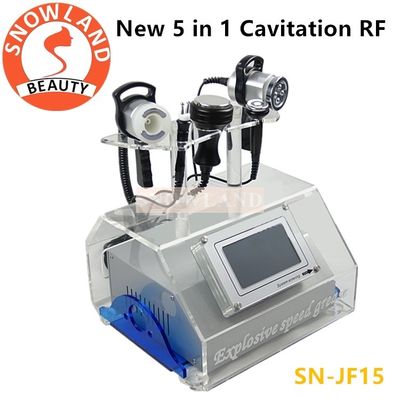 Portable 5 in 1 RF Skin Tightening Cavitation Ultrasonic Vacuum RF Bio Slimming Beauty Machine